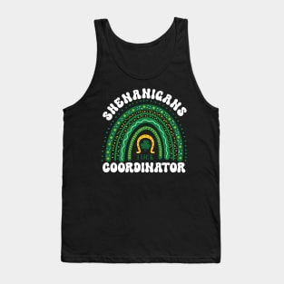 Shenanigans Coordinator Funny St Patricks Day Rainbow Tank Top